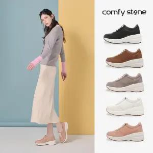 컴피스톤 양가죽 키높이 스니커즈