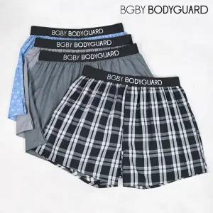 보디가드 남성 클래식 아웃밴드 코튼 트렁크 팬티 4종 세트 BMT01