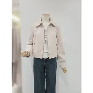 [갤러리아] [SOUP] 크롭 집업 스웨이드 자켓 SCRLE32