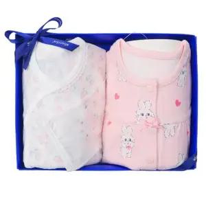 [갤러리아] (압소바출산,태교,저고리세트)꽃토끼뱀부배냇저고리+투비내의2종세트(A1A-10119SET)