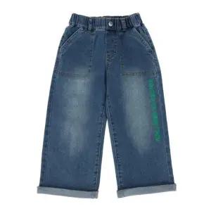 [갤러리아] 베네통키즈(26S)레터링데님팬츠(QADP01611/BL)
