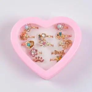 아기반지세트 유아보석링 악세서리장난감 어린이반지 12개세트 WFM62O6