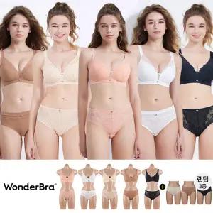 원더브라 뉴 와이어프리 5세트+세컨팬티3종 WB165