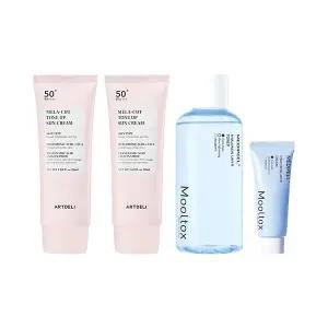 아트델리 멜라컷 톤업 선크림 50ml x2 + 메디필 물톡스 토너 300ml + 20g 세트