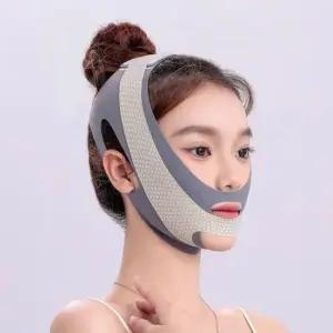 페이스리프팅밴드 브이라인 리프팅 이중 밴드 얼굴탄력 보호대 브이밴드