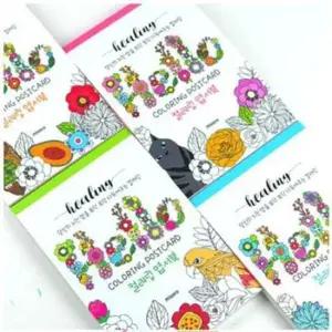 5분컬러링북 컬러링엽서북