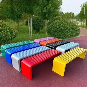 카페 벤치 휴게실 스테인레스 야외 좌석 공원 철제 옥외용 스틸 의자