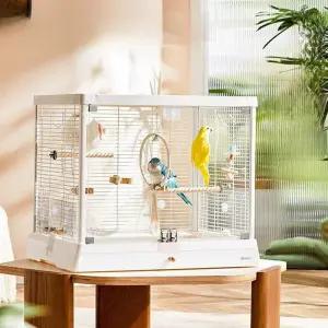 모란새 앵무새장 대형 투명 날림방지 버드케이지 애완조 사육장