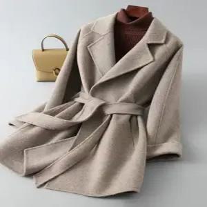 겨울 반코트 여성 모직 캐시미어 자켓 하객룩 웨딩룩 정장 캐주얼