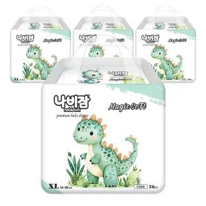 나비잠 매직소프트 기저귀 팬티형 기저귀 남여공용 특대형 XL 104개