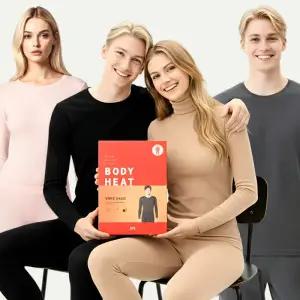 BYC 보디히트 발열 내의 세트 남성 여성 내복 바지 겨울 남자 여자 빅사이즈 순면 기모 타이즈 히트텍 할머니 할아버지 성인 동 한파 보온 두꺼운 얇은 따뜻한 털 융 색깔 반팔 속옷