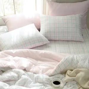 클로이 사계절 차렵이불+베개커버1개+패드 핑크 슈퍼싱글 SS