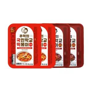 추억의 국민학교 떡볶이 4팩_오리지널2팩+매콤짜장2팩
