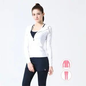 [베이직엘르]여성인 후드집업 래쉬가드 상하세트 BEL S235H+BEL S255N_P061963467