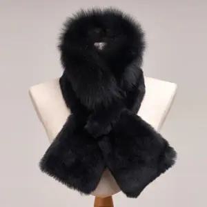 [라벨르]라벨르by신영모피 폭스렉스 스킨 콤비 머플러_블랙