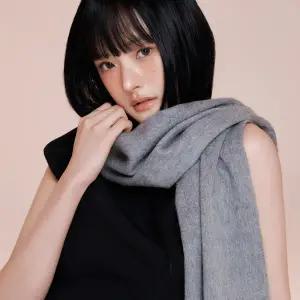 [롯데백화점]리끌로우 LAND 캐시미어 100 머플러 차콜 머플러단품