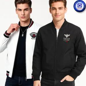 남성 봄가을 TB ADORE 자수로고 블루종 항공점퍼 바람막이 3D자수 발수 방품 보온 2종 4칼라1/