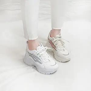 모코 통굽 스탠딩 치어리더 메쉬 키높이 운동화 8cm