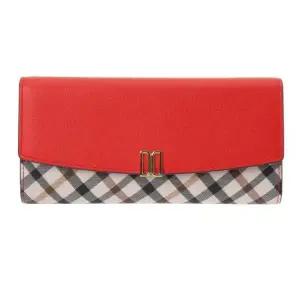 [롯데백화점]닥스 액세서리 DCWA7E401레드 체크배색 3단 장지갑