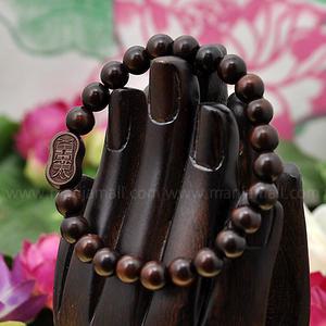 [만자몰]벽조목 소원성취 불교염주팔찌