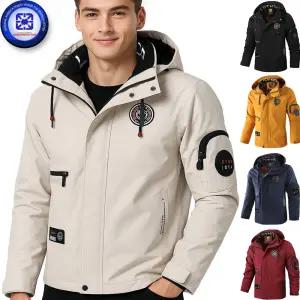 남성 봄가을 CF 1986 LDTNOR 로고 넥가드 팔 카고포켓 후드 탈부착 캐쥬얼 점퍼 바람막이 방풍 보온 5칼라 5칼라 /2