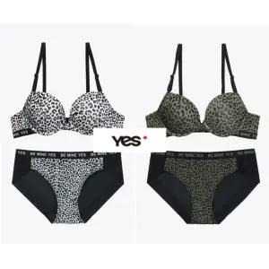 [롯데백화점]예스 카키,그레이 톡톡 호피 브라 햄팬티 세트 2종택1 YDWBZ673WPZ673WBZ674