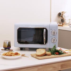 쿠잉 레트로 전자레인지 MC-R20A 블루 20L 미니 소형