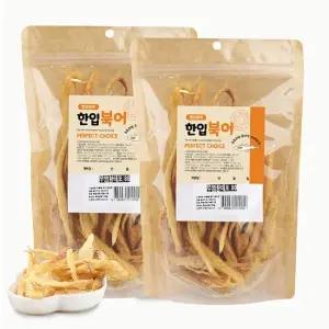 강아지 황태포 80g 무염 저염 황태 황태채 고양이 수제 보양식 영양 간식 노령견