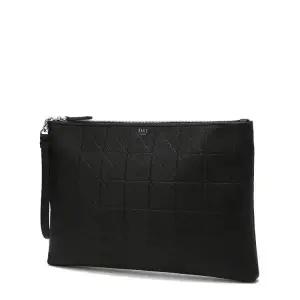 [롯데백화점]닥스 액세서리 (선물포장) 블랙 그리드 패턴엠보 소가죽 (DBBA5F279BK)