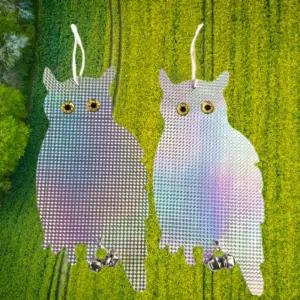 조류퇴치 새쫓는 반짝이 부엉이 2개입 조류 참새 까치 비둘기 새퇴치 과수원 하우스 전원주택 실외기