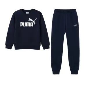 NO.1 로고 B 맨투맨 프렌치테리 여성 키즈 아동 트레이닝 세트 운동복 짐웨어 런닝복 네이비 691673-16