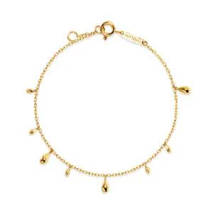 [모룬] 18K 글로우M 미니 레인 드롭 체인 팔찌 MOB40928