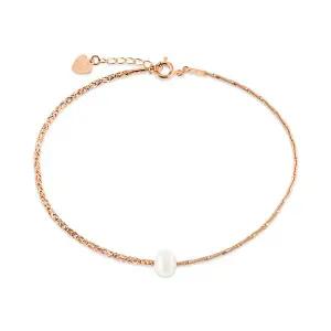 [비앤비골드] 14K 티탄 언발 담수진주 사각컷 뱅글 팔찌 GTB41086