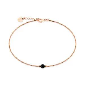 [비앤비골드] 14K 티탄 트윈볼 블랙스피넬 뱅글 팔찌 GTB41100