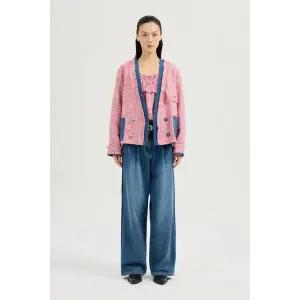 [럭키슈에뜨](센텀시티점) 데님패치 포켓 트위드 자켓 (LFJAS25120PIX)