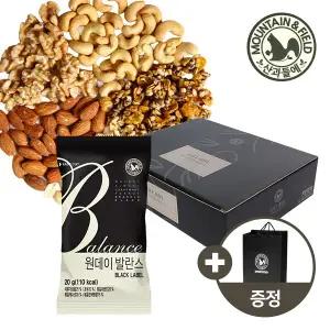 [산과들에] 그래놀라 하루견과 원데이발란스블랙 50봉 선물세트+쇼핑백