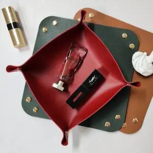 [하프클럽/]트레이 가죽 S 인테리어트레이 예쁜트레이 소품보관함