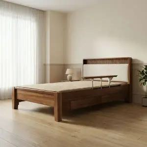 [신라온돌] 안전가드형 예가 황토숯볼 흙침대(SS슈퍼싱글)+리프트업 테이블+도자기 디너12P