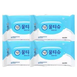 깨끗한나라 페퍼민트 휴대용 물티슈 10매 X 4팩