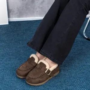 [제이시]제이시 발편한 여자 겨울 털신발 따뜻한 털 단화 B131