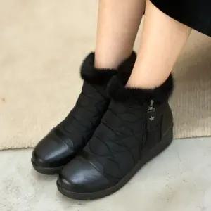 [제이시]제이시 4cm 겨울 패딩부츠 푹신한 털 앵클 부츠 B129