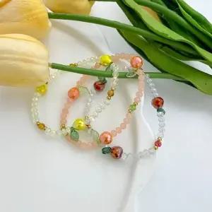 비즈 팔찌 과일모티프 귀여운 팔찌 데일리룩 여름패션 (WFKBON8)