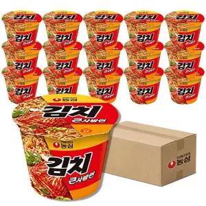 농심 농심김치사발면 김치 사발면 112g, 16개