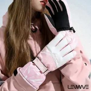 스키러브 스마트폰터치 스키장갑 미끄럼방지 손목밴딩 방수 방풍 겨울 방한장갑