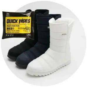 여성 패딩 부츠 캐주얼 장화 겨울 신발 방한화 3색 YT 신발 세정티슈 세트