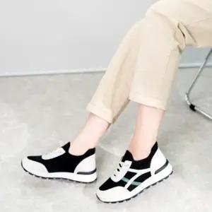 [제이시]제이시 발편한 소가죽 통굽 스니커즈 4cm 운동화 K343