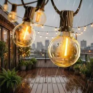 태양광 줄조명 태양열 전구 트리 정원등 LED 전등 라인 야외 조명 달빛구슬등 25구