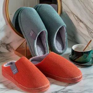 남자 FW 컨템포러리 라이닝 퍼 코듀로이 슬리퍼 실내화