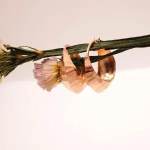 14k 마름모 컷팅 원터치 귀걸이 OPNIE1890-1