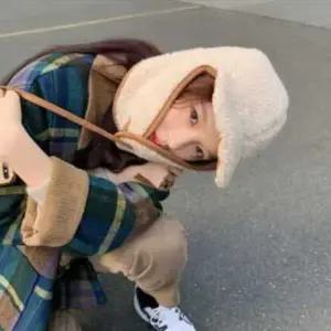 여자 패션 귀달이 겨울 공항 군밤 나들이 룩 모자